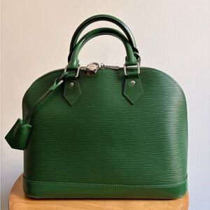 Louis Vuitton Green Satchel Bag